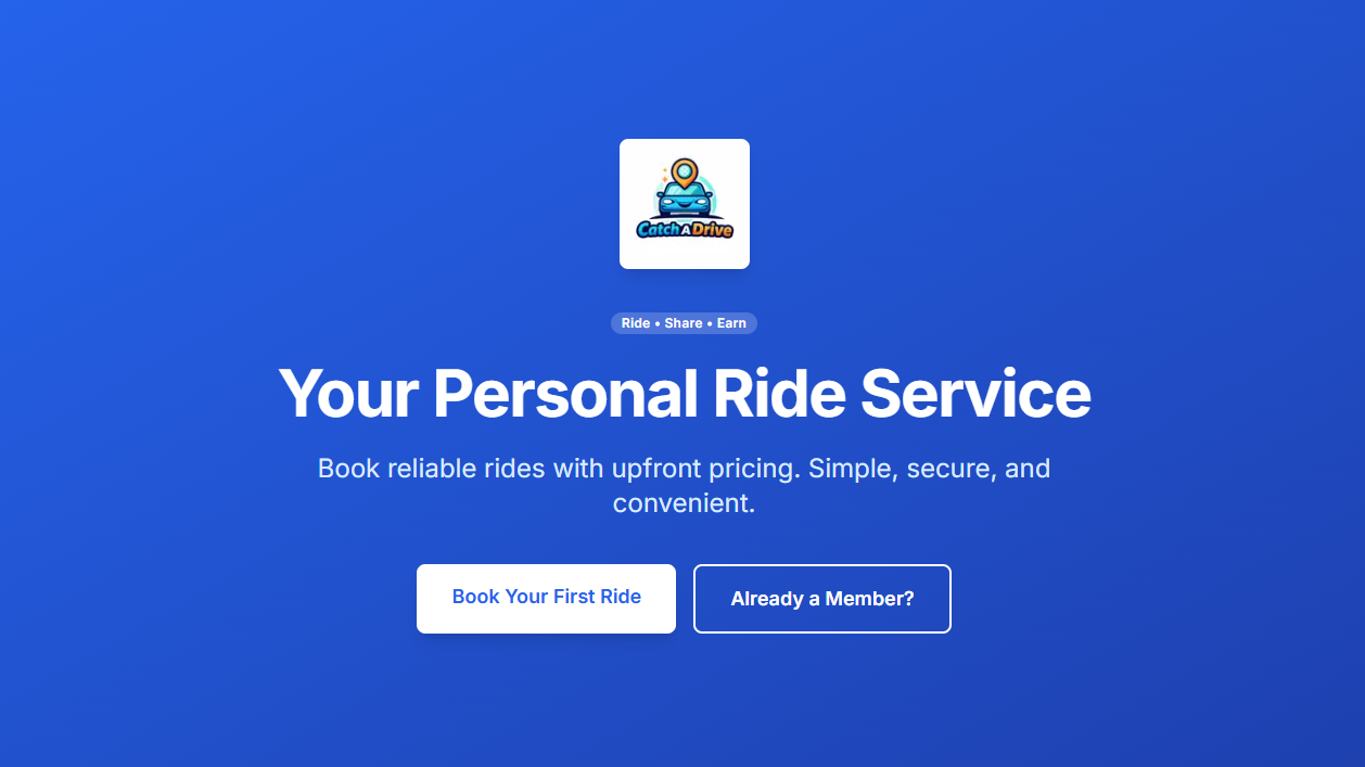 Catch a Drive app screenshot
